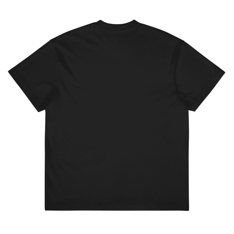 Back of Black T-shirt