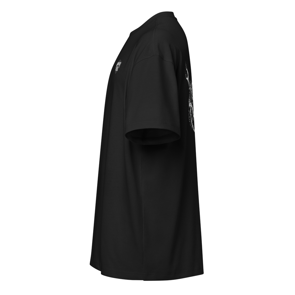 Side profile showcasing the relaxed sleeve fit