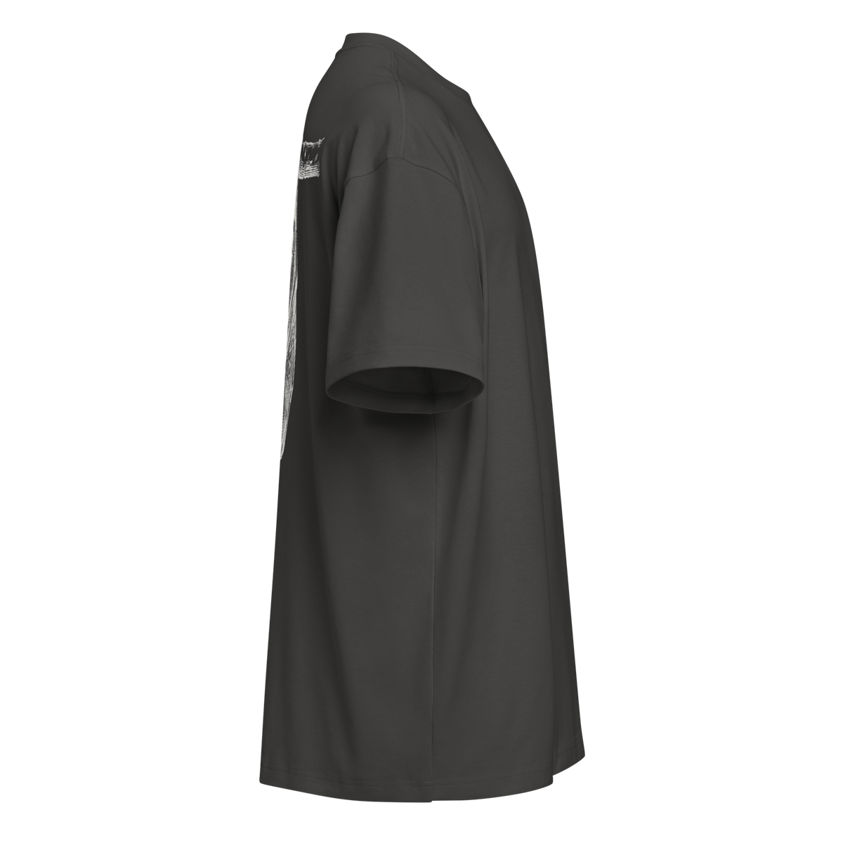 Right profile view of Obsidian Shadow tee
